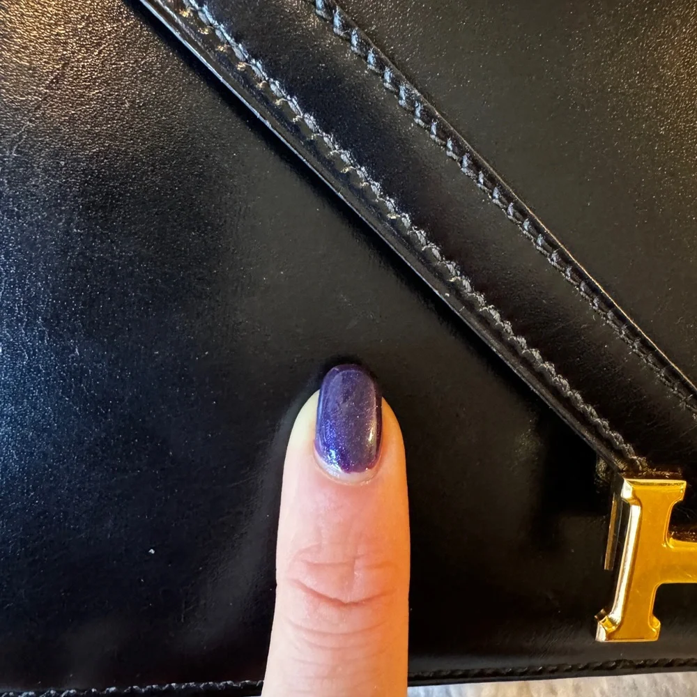 Hermes leather Clutch Shoulder Bag - Picture 11 of 14